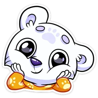 ☺️ 435a66a0 animal, cute, cartoon, sticker, character, baby telegram sticker