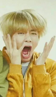 😱 7d5e6665 человек, мужчина, выражение, желтый, портрет, эмоция whatsapp sticker