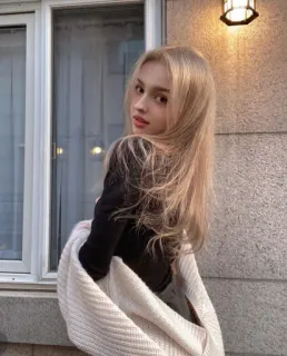 ❤️ 824bef97 vrouw, portret, blond haar, meisje, schoonheid telegram sticker