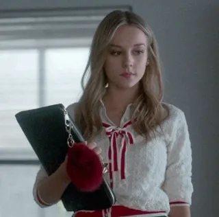 〰 c7aca96d Frau, blond, Pullover, Mode, Porträt telegram sticker