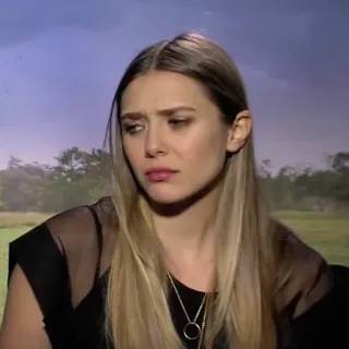 🌻 338c092c Elizabeth Olsen 伊丽莎白·奥尔森, 女演员, 肖像, 女性, 名人 telegram sticker