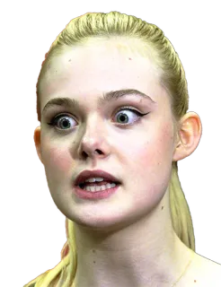 👺 0fd6ae13 Elle Fanning 女優, 有名人, 女性, ポートレート, ブロンドヘア, 青い目 telegram sticker