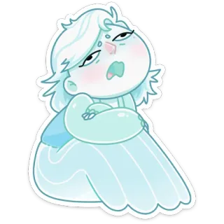 😵 7a60e656 Cartone animato, Personaggio, Carino, Adesivo, Arte digitale, Arte, Illustrazione telegram sticker