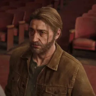 🪶 1b028cd9 Joel Miller The Last of Us Gra wideo, Postać, Mężczyzna, Poważny, Joel, The Last of Us telegram sticker