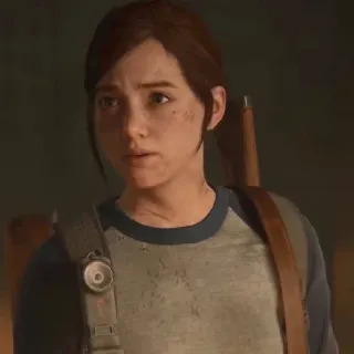 🪶 1d20c775 Ellie The Last of Us gra wideo, postapokaliptyczny, zombie, survival, postać telegram sticker