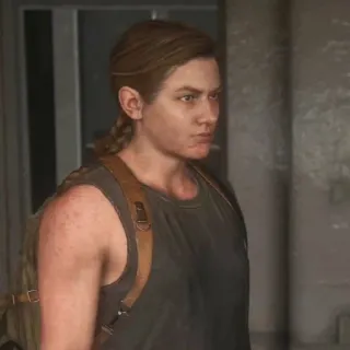 🪶 35cfe655 Abby Anderson The Last of Us Part II gra, poważny, silny, zemsta, zombie telegram sticker