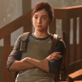 🪶 7ed18c50 Ellie The Last of Us Gra wideo, Postać, Survival, Postapokaliptyczny, Young Adult telegram sticker