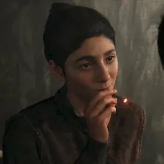 🪶 b4f55f69 papieros, palenie, kobieta, tytoń, wewnątrz telegram sticker