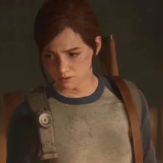 🪶 f82208e4 Ellie The Last of Us Part II gra wideo, zombie, apokalipsa, survival horror telegram sticker