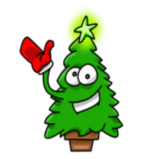 🙂 c538ff83 новогодняя ёлка, мультфильм, праздник, зима, празднование, праздничный telegram sticker