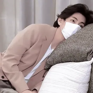 😐 4ba761ac man, person, korean, idol, mask, asian, celebrity telegram sticker