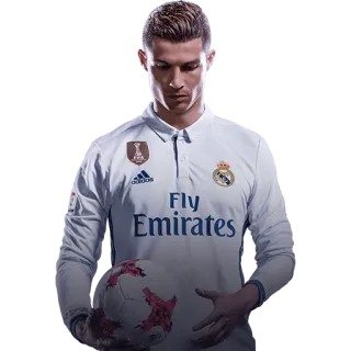 🙎‍♂ 13ef05ab Cristiano Ronaldo football, football, athlète, Cristiano Ronaldo, Real Madrid, joueur, sport, FIFA telegram sticker