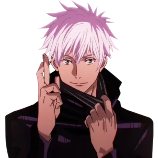 👌 8150304d Satoru Gojo Jujutsu Kaisen Anime, Gojo Satoru, Gojo, Jujutsu Kaisen, Personnage, Cheveux Blancs, Sourire telegram sticker
