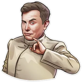 Elon Musk | @elonmusk_ru telegram stickers