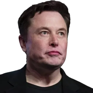 😟 581e0c3a Elon Musk elon musk, pengusaha, pebisnis, tesla, spacex telegram sticker