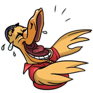 😂 412e3717 Kartun, Tertawa, Bebek, Lucu, Emosi, Senang whatsapp sticker