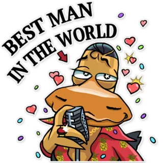 😇 70408633 BEST MAN IN THE WORLD pendamping pria, pernikahan, pesta, perayaan, cinta, teman whatsapp sticker