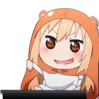 😁 3fec6576 Umaru Doma Himouto! Umaru-chan Anime, Süß, Umaru, Himouto, Chibi telegram sticker