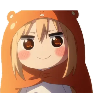 😊 f3600f4d Umaru Doma Himouto! Umaru-chan Anime, Umaru, süß, Hoodie, Cartoon telegram sticker