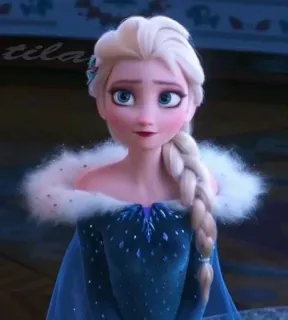 Stiker elsa☁️ by - @projenstiker telegram stickers