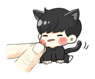 💞 653a63d9 kucing, neko, imut, kartun, kawaii, hewan telegram sticker