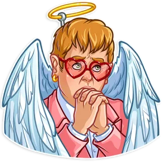 Elton John telegram stickers