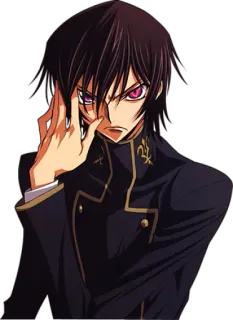 👀 c9e6b610 Lelouch Lamperouge Code Geass Anime, Personagem, Lelouch, Code Geass telegram sticker