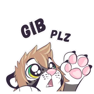 😯 19ec2f26 GIB PLZ Furry, Kartun, Binatang, Lucu, Permintaan, Memohon whatsapp sticker