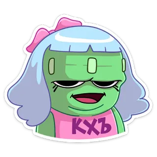 ☺️ 312b6093 КХЪ 만화, 캐릭터, 소녀, 스티커, 일러스트 telegram sticker