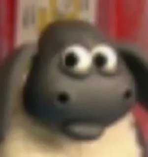 ⚗ abdf47bb Shaun Shaun the Sheep Schaf, Cartoon, Figur, Shaun das Schaf telegram sticker