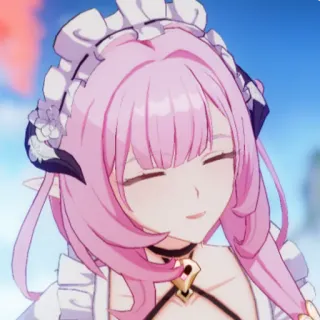 💖 a8102c08 Elysia Honkai Impact 3rd anime, elf, girl, pink hair, video game, character whatsapp sticker
