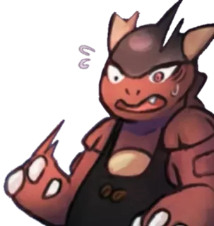 😨 87430922 cartoon, angry, character, animated whatsapp sticker