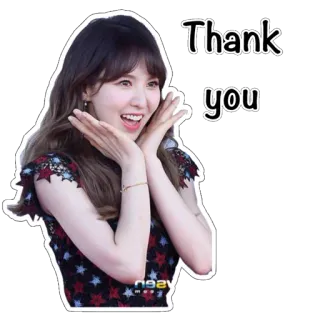 😄 33f98d77 Thank you 谢谢, 女人, 表情, 感谢 telegram sticker
