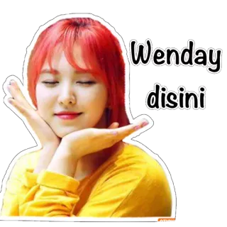🐵 f4b78f3d Wendy Wenday disini kpop, wendy, red velvet, 人物, 女性, 歌手 telegram sticker