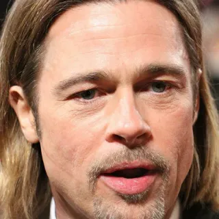 😮 7c734e2c Brad Pitt actor, celebrity, portrait, man telegram sticker