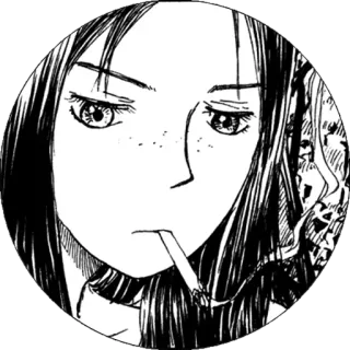 🌾 87ff1d48 흡연, 담배, 여자, 담배, 애니메이션, 만화 telegram sticker