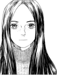 🌺 8c55b690 여자, 인물사진, 긴 머리, 만화, 일러스트, 소녀 telegram sticker