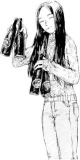 🍻 a193330f 여자, 만화, 흡연, 술, 맥주, 음료, 일러스트, 여성 telegram sticker