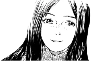 😏 dacb9353 여자, 인물사진, 일러스트, 애니메이션, 만화, 스케치, 얼굴, 그림 telegram sticker