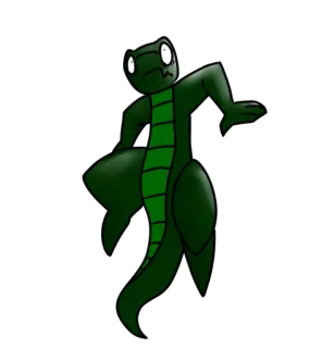 🦎 9e776414 serpiente, lagarto, reptil, criatura, dibujo animado, animal telegram sticker