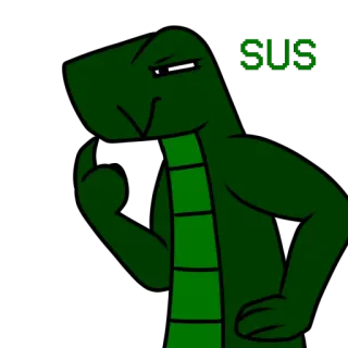 ❗️ afe21119 SUS sus, among us, personaje, videojuego, meme telegram sticker