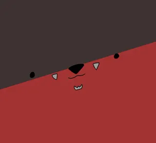 🦊 da107a80 animal, oso, ilustración, dibujos animados, simple, diseño telegram sticker