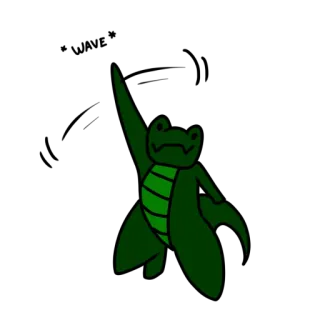 🦎 efc22ff4 rana, animal, verde, dibujos animados, dibujo telegram sticker