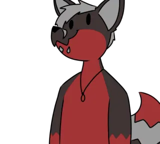 😊 ff2dbeb2 Furry, Anthro, Lobo, Animal, Dibujos animados, Personaje telegram sticker