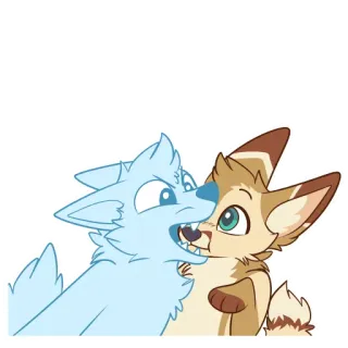 🫢 3175ea5d 卡通, 动物, 可爱, 贴纸, 毛茸茸, 幻想 telegram sticker