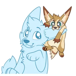 😸 4de4c8b4 可爱, 动物, 卡通, 异想天开, 好玩, 友善, 毛茸茸, 卡哇伊 telegram sticker