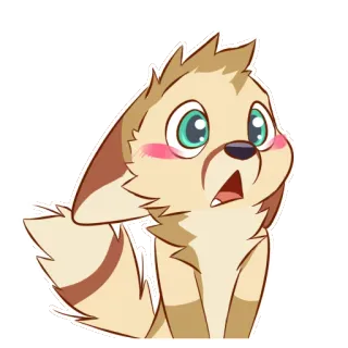 😯 cacbd083 小狗, 可爱, 狗, 动物, 卡哇伊, 贴纸 telegram sticker