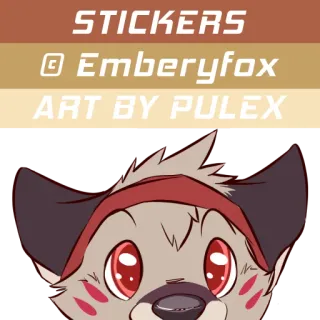✍ e94632b5 STICKERS
© Emberbyfox
ART BY PULEX 贴纸, 艺术, 插画, 狐狸, 卡通 telegram sticker
