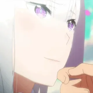🤍 1c764a8d Emilia Re:Zero anime, Emilia, Re:Zero, cute, waifu telegram sticker