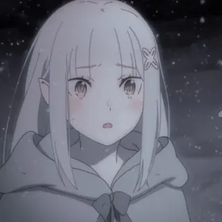 🦕 68cc438f Emilia Re:Zero anime, re zero, emilia, cute, waifu telegram sticker